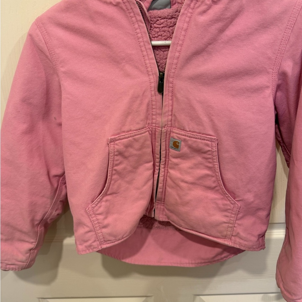 Carhartt Kids Light Pink Puffer Jacket